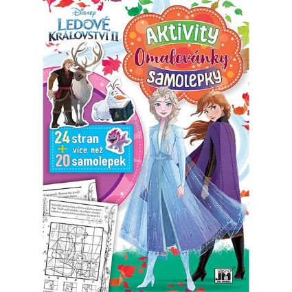 Picture of Colouring book A4 with stickers Frozen2