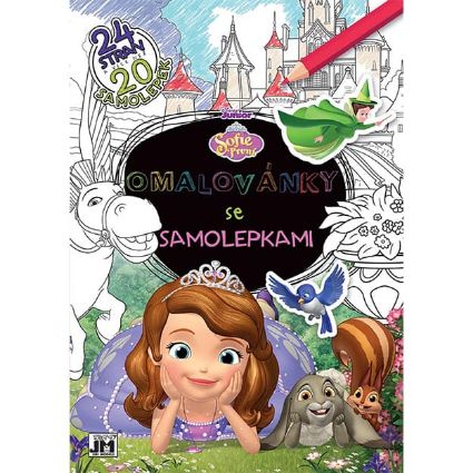Picture of Colouring book A4 with stickers Sofia