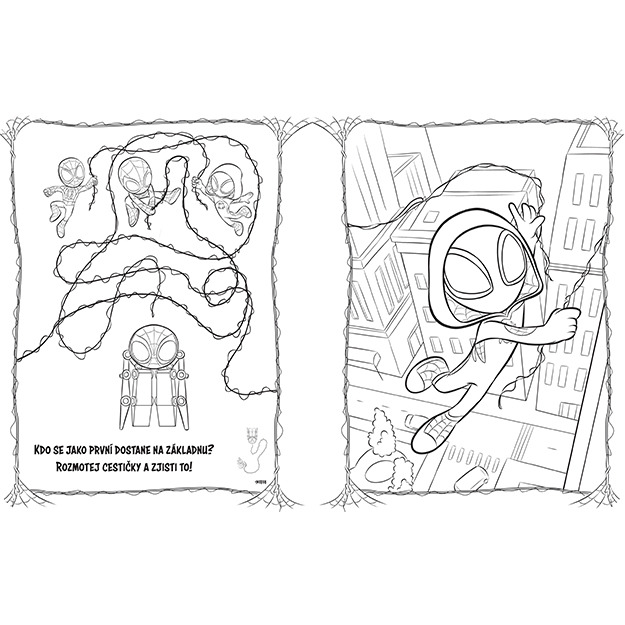 Jiri. 100 stickers with colouring book Spidey