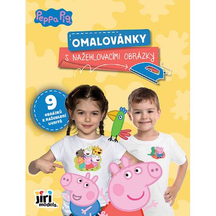 Obrázek Omalovánky s nažehlovacími obrázky Prasátko Peppa