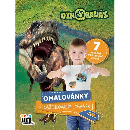 Obrázek Omalovánky s nažehlovacími obrázky Dinosauři