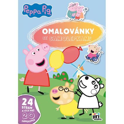 Obrázek Omalovánky A4 se samolepkami Prasátko Peppa