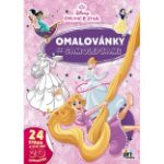 Obrázek Omalovánky A4 se samolepkami Disney Princezny